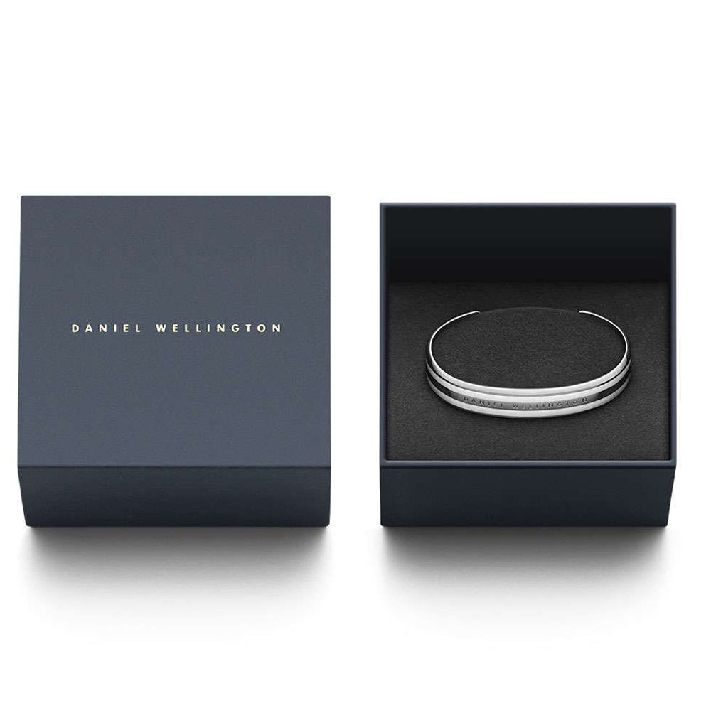 Buy Daniel Wellington Classic Satin White Silver Bracelet Medium Online