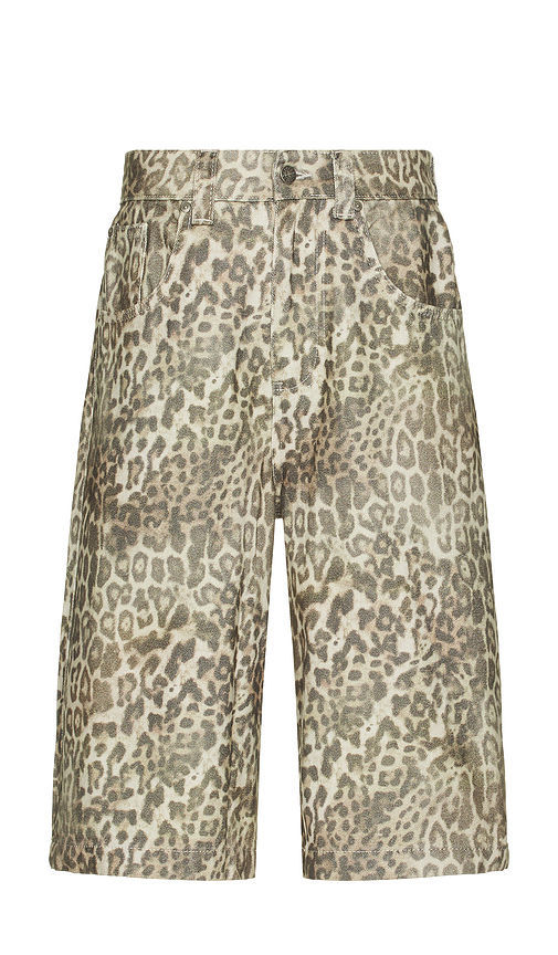 JADED LONDON Woodland leopard Jorts ジョーツ Jaded London Jorts Leopard Fade Colossus Jorts 豹紋牛仔褲