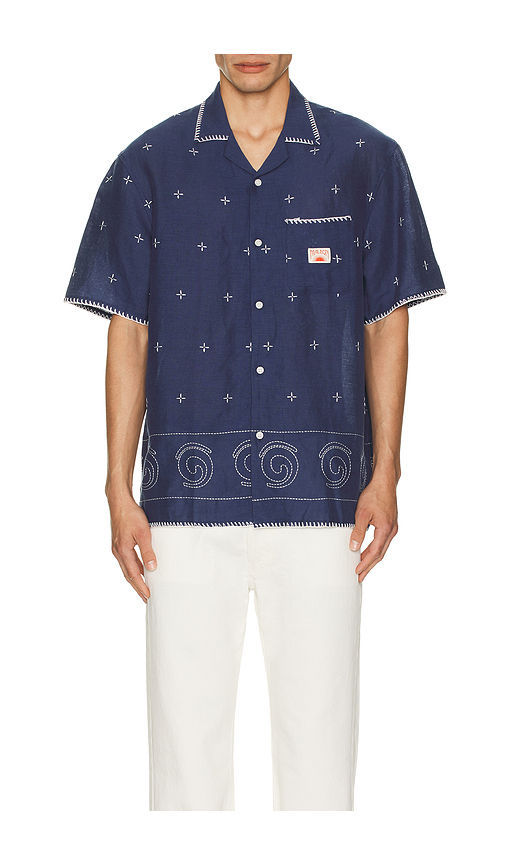 Buy Malbon Golf Ronin Linen Button Down Shirt Online