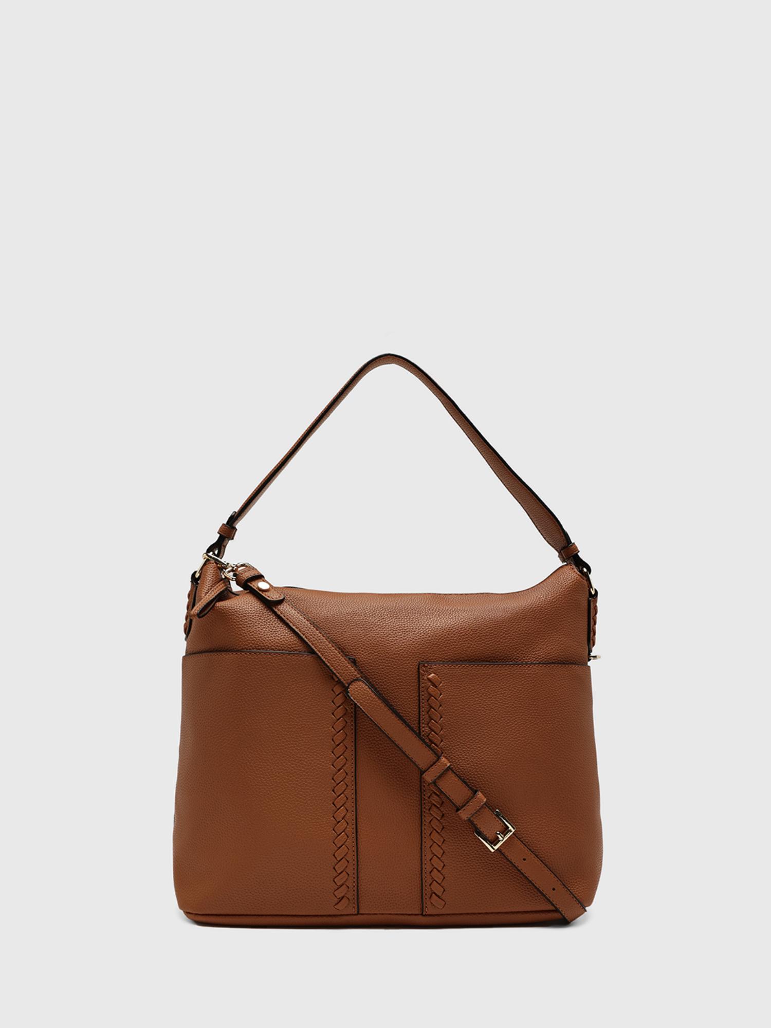 Buy CARPISA Yukon Women Sack Handbag With Detachable Strap - Tan