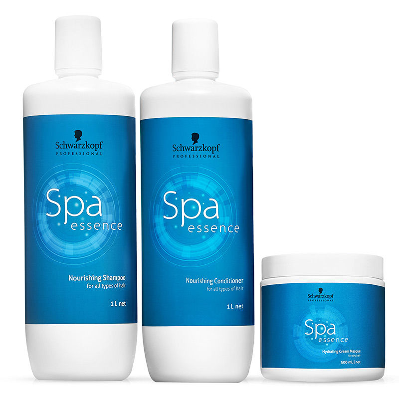 Schwarzkopf Professional Bonacure Scalp Genesis Spa Essence Nourishing Shampoo, Conditioner with Hydrating Cream Masque Combo