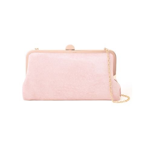 Accessorize Pink Suede Clutch Bag Buy Accessorize London
