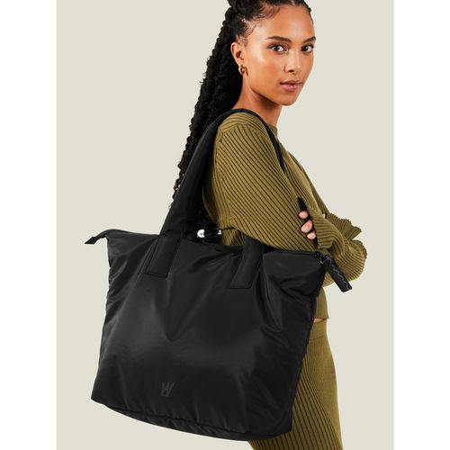 Accessorize London Women Black Tote Bag In Recycled Polyester