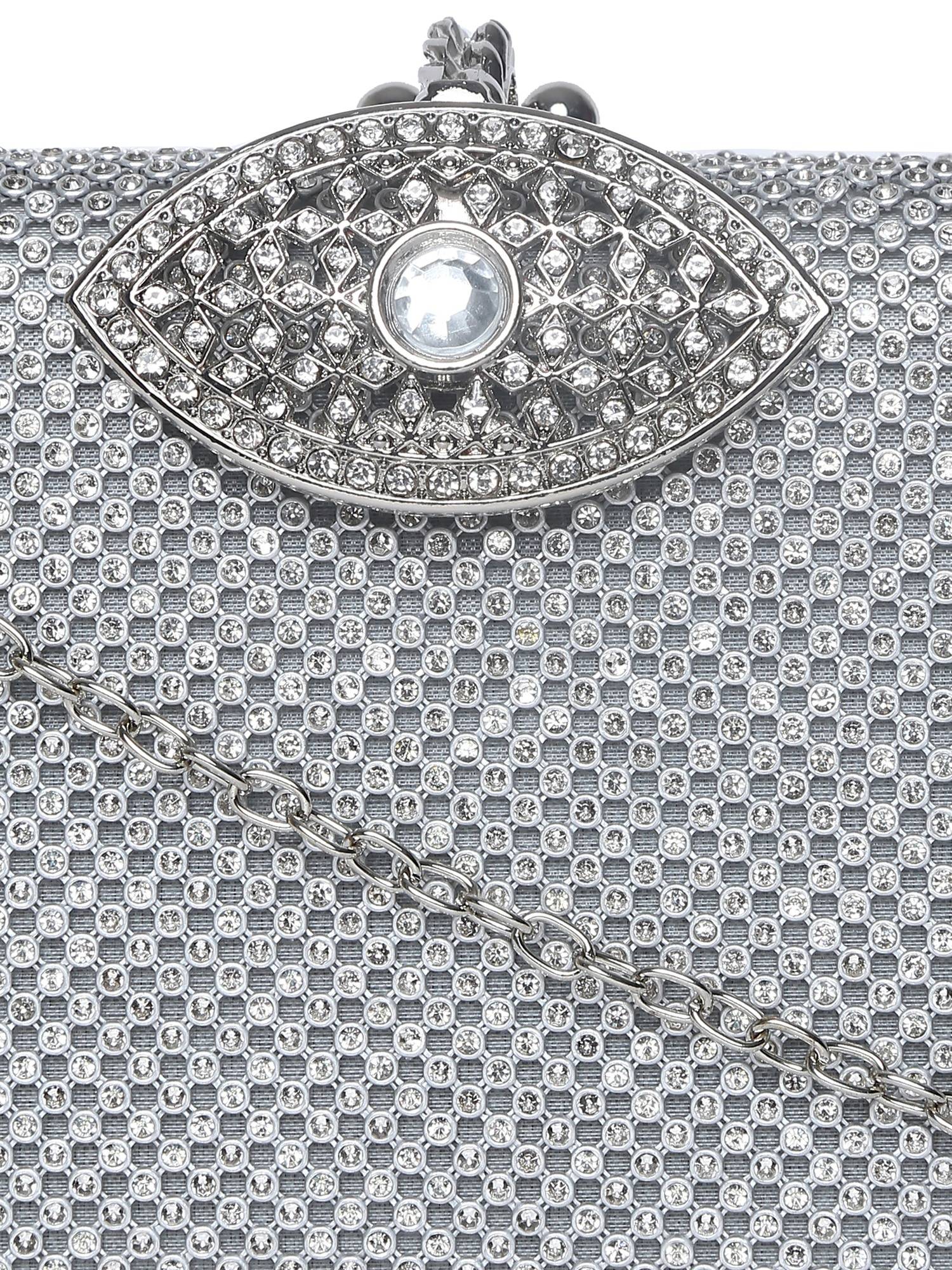Silver clutch with chain online