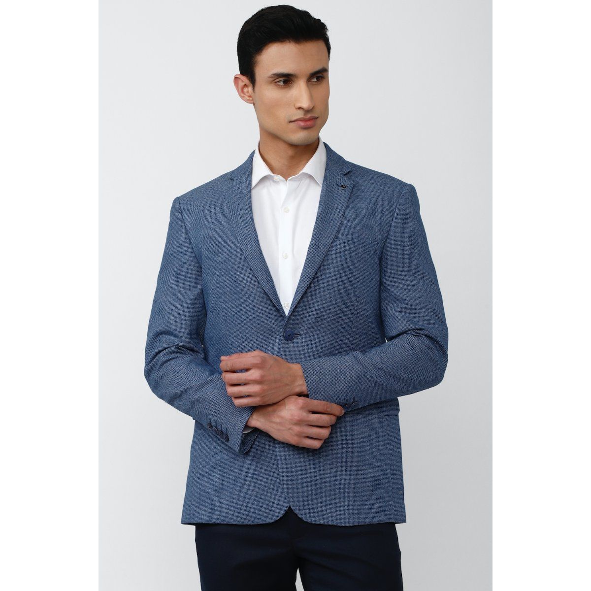 Van heusen blazer blue cheap