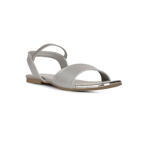 Buy Bata Grey Women Flat Sandals Online