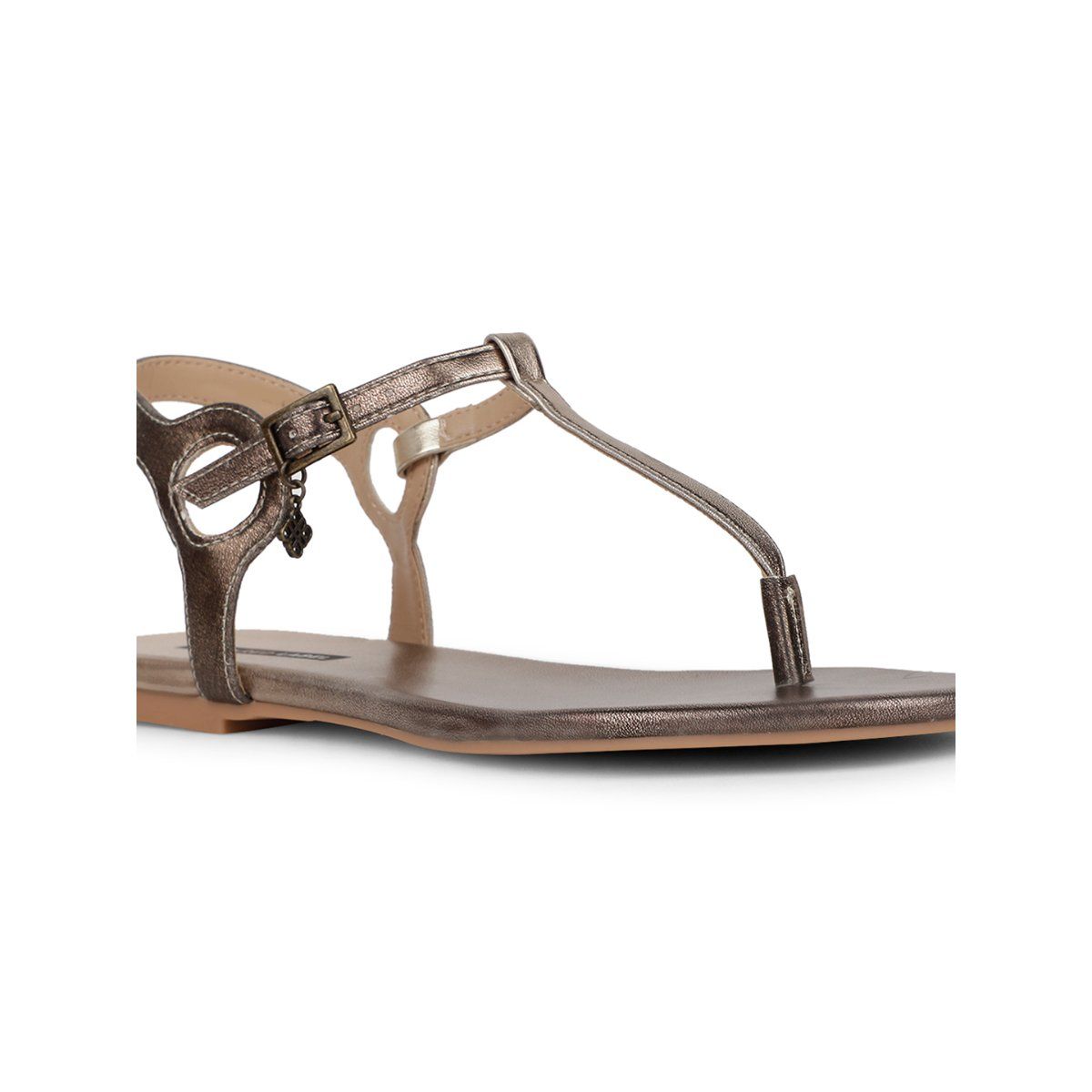 Buy Bata Grey Women Flat Sandals Online