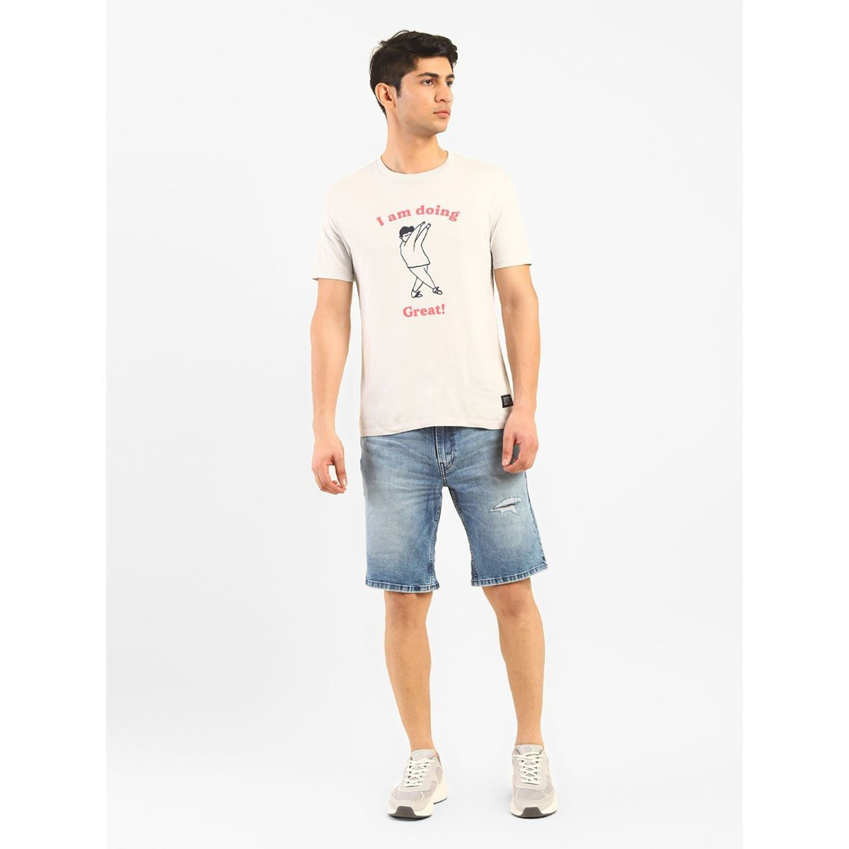 Buy Levi s Men Blue 502 Tapered Shorts Online