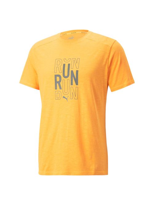 Buy Puma Run Logo Ss M Men Orange T-shirts Online
