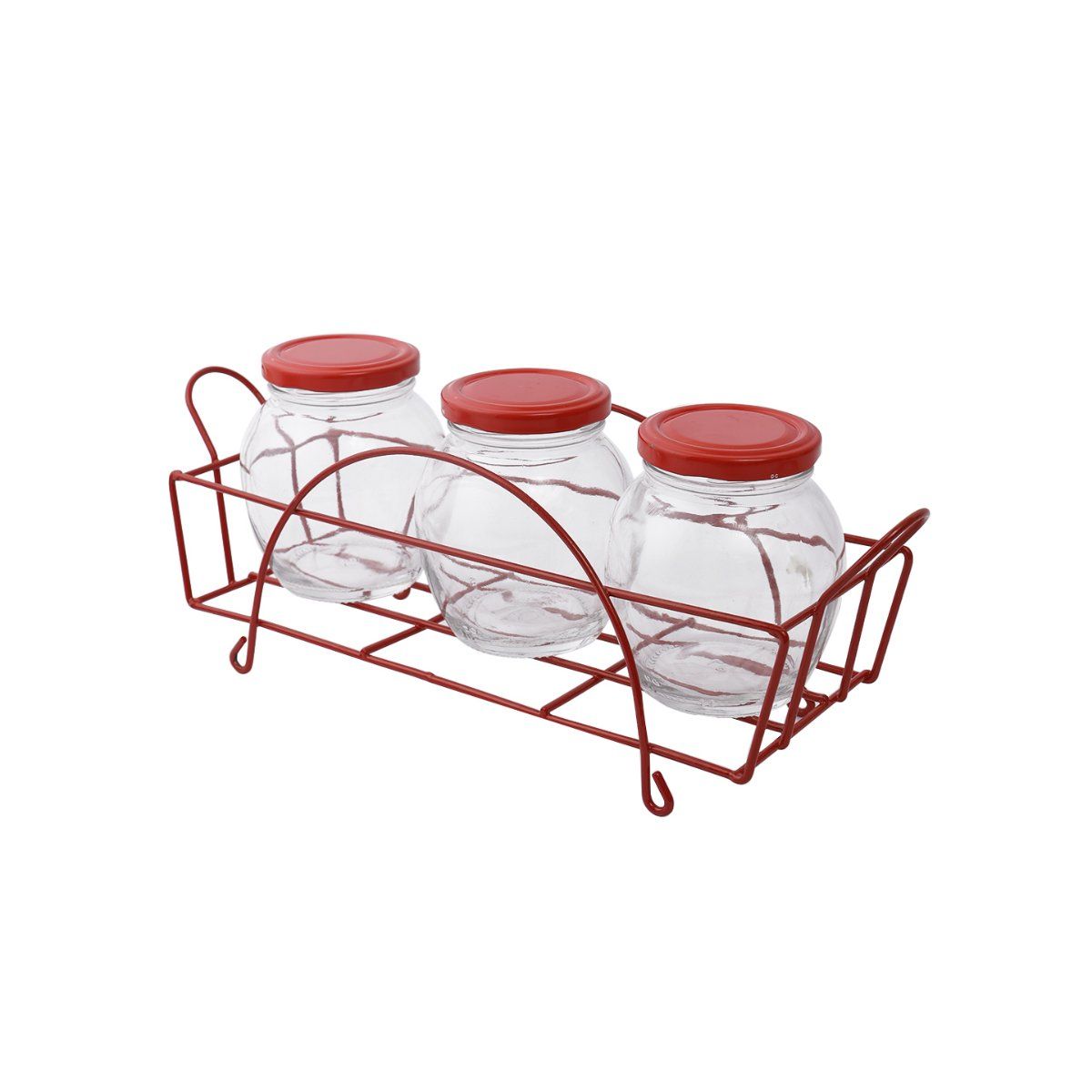 Storehaus Red Wire Stand Kitchen Jar Storage Small, Rs3 Buy