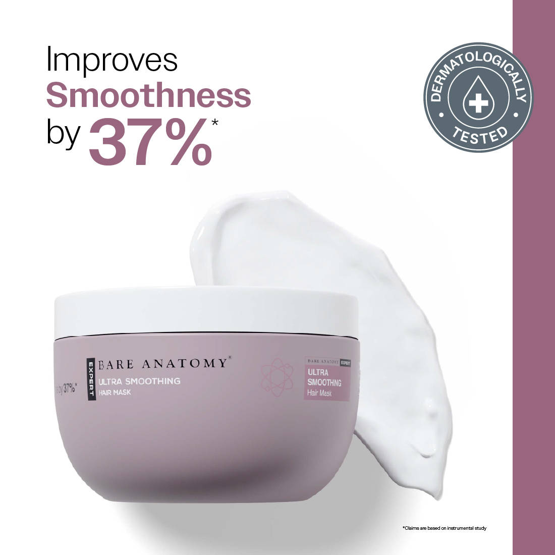 Bare Anatomy Ultra Smoothing Hair Mask for Dry & Frizzy Hair Improves Smoothness By 37%