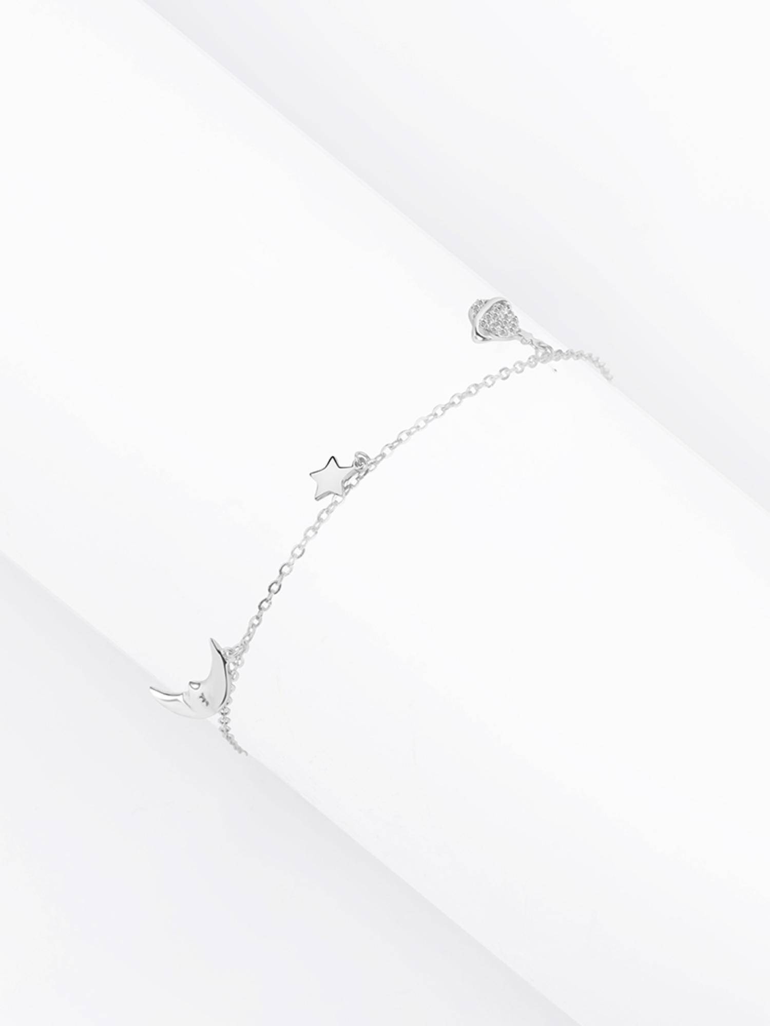 Buy Nistra 925 Sterling Silver Starry Orbit Bracelet (Adjustable
