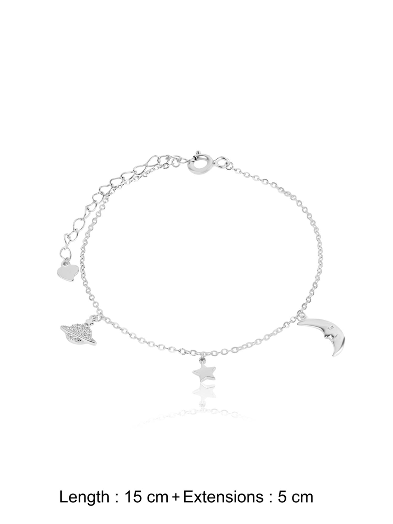 Buy Nistra 925 Sterling Silver Starry Orbit Bracelet (Adjustable