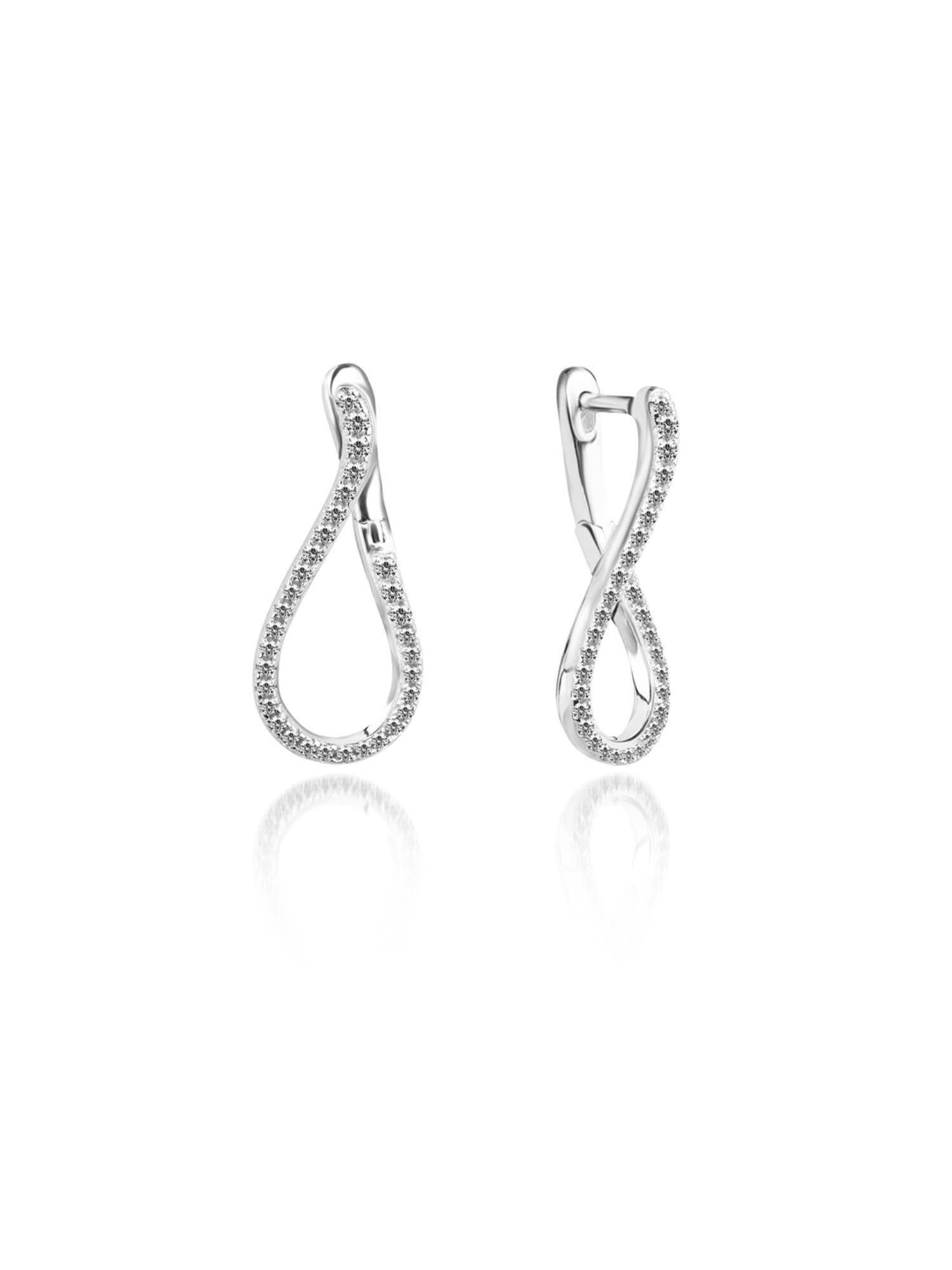 Nistra 925 Sterling Silver Effortlessly Chic Drop Earrings