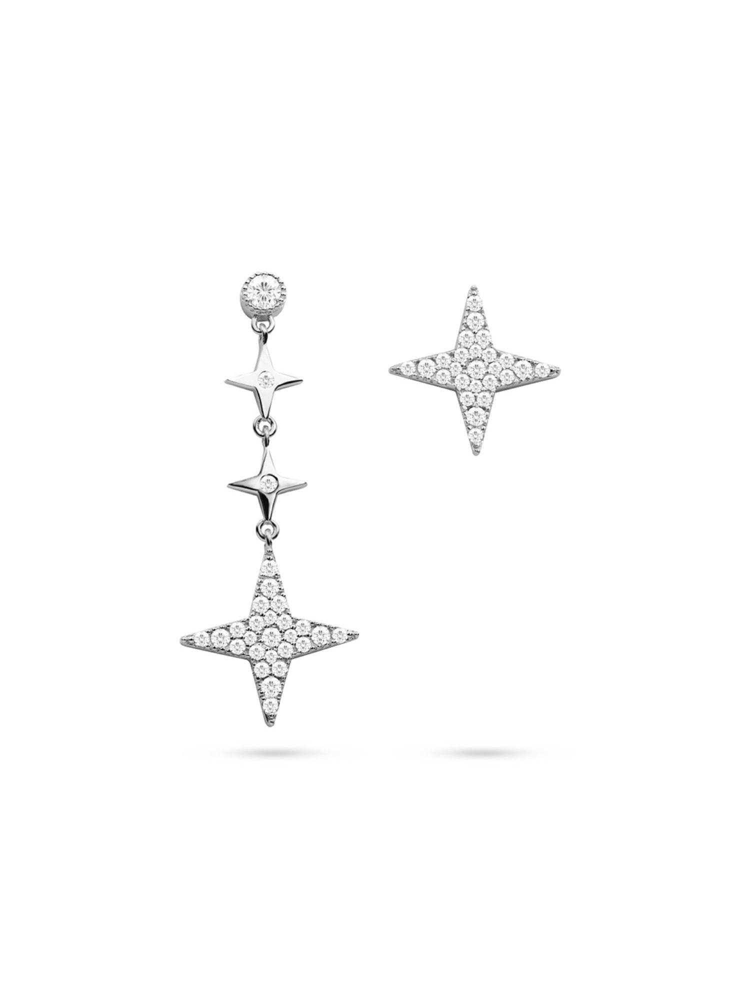 Nistra 925 Sterling Silver Ninja Precision Dangle Earrings