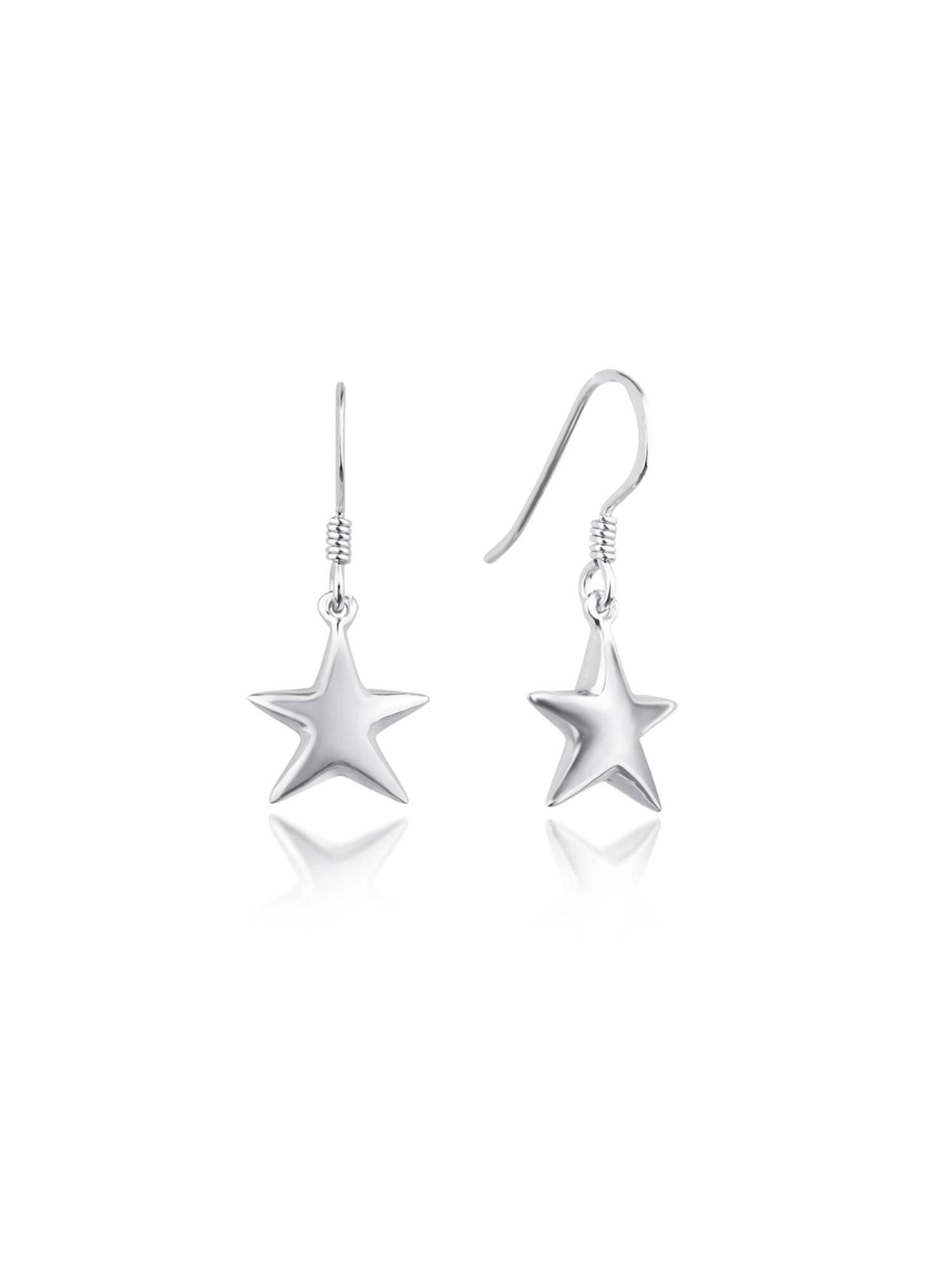 Nistra 925 Sterling Silver Celestial Whispers Drop Earrings