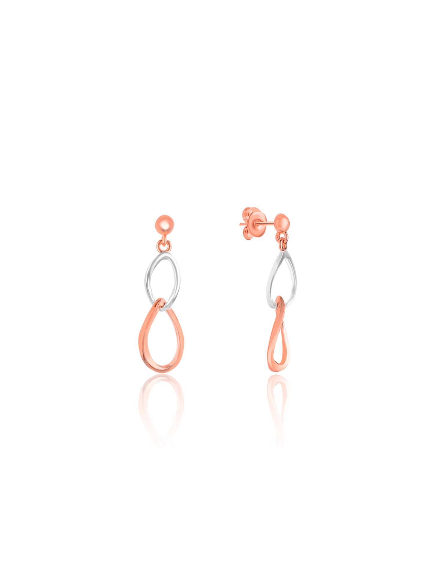 Nistra 925 Sterling Silver Oomph Fusion Drop Earrings