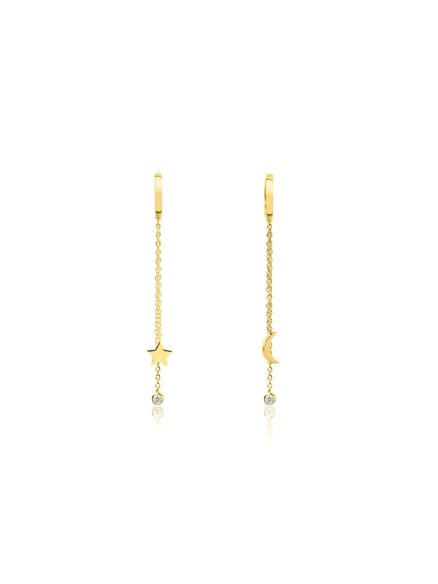 Nistra 925 Sterling Silver Fairytale Sky Danglers Drop Earrings