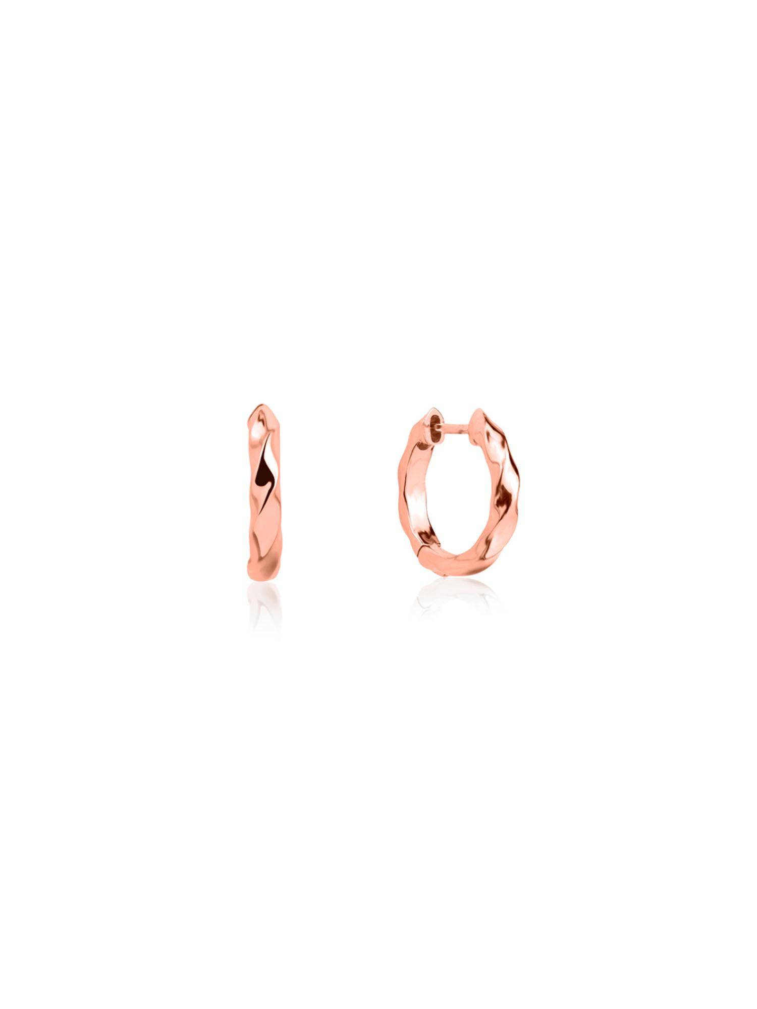 Nistra 925 Sterling Silver Chic Quirky Huggies Earrings