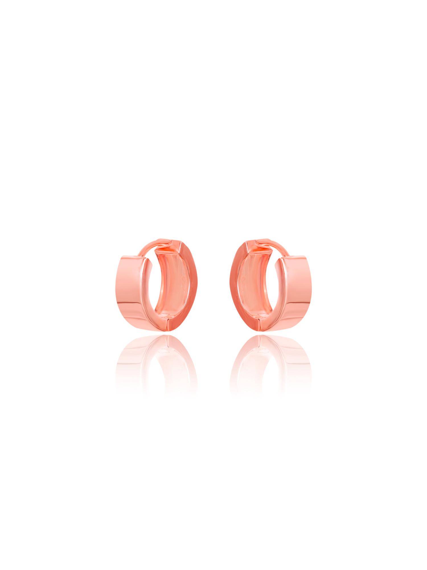 Nistra 925 Sterling Silver Subtle Charisma Huggies Earrings