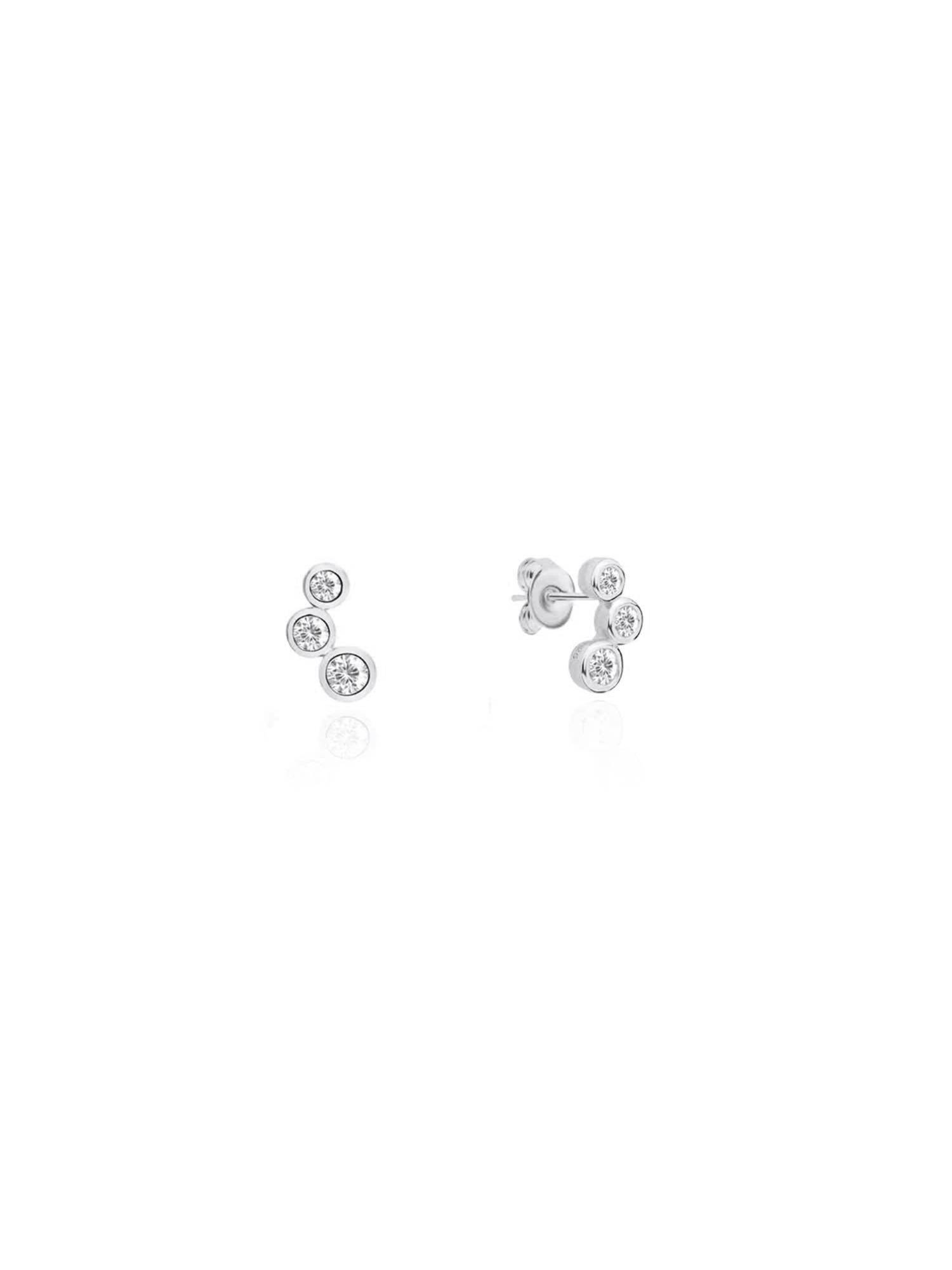 Nistra 925 Sterling Silver Modern Classy Studs Earrings