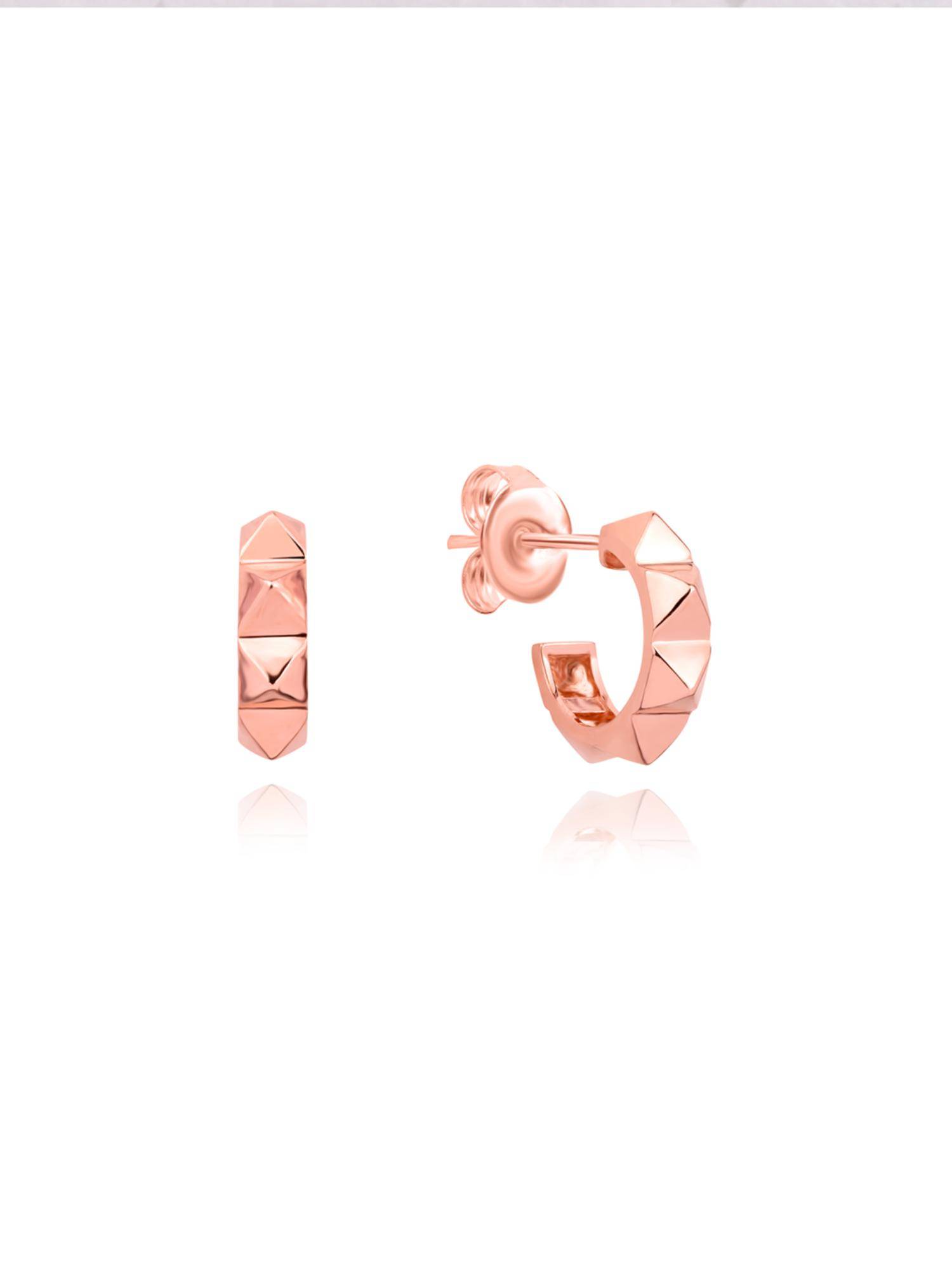 Nistra 925 Sterling Silver X Factor Geometric Hoops Earrings