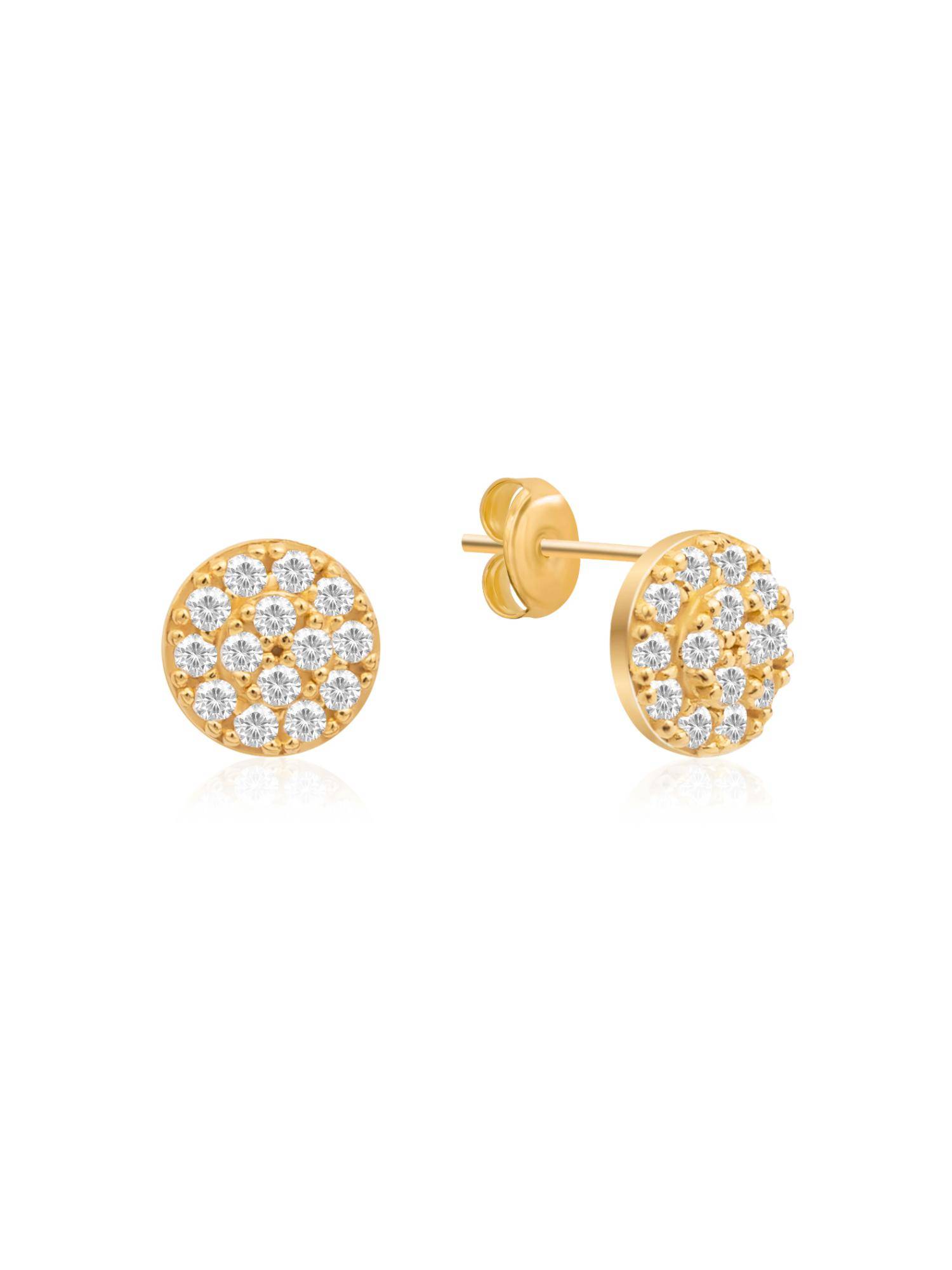 Nistra 925 Sterling Silver Mini Glow Studs Earrings