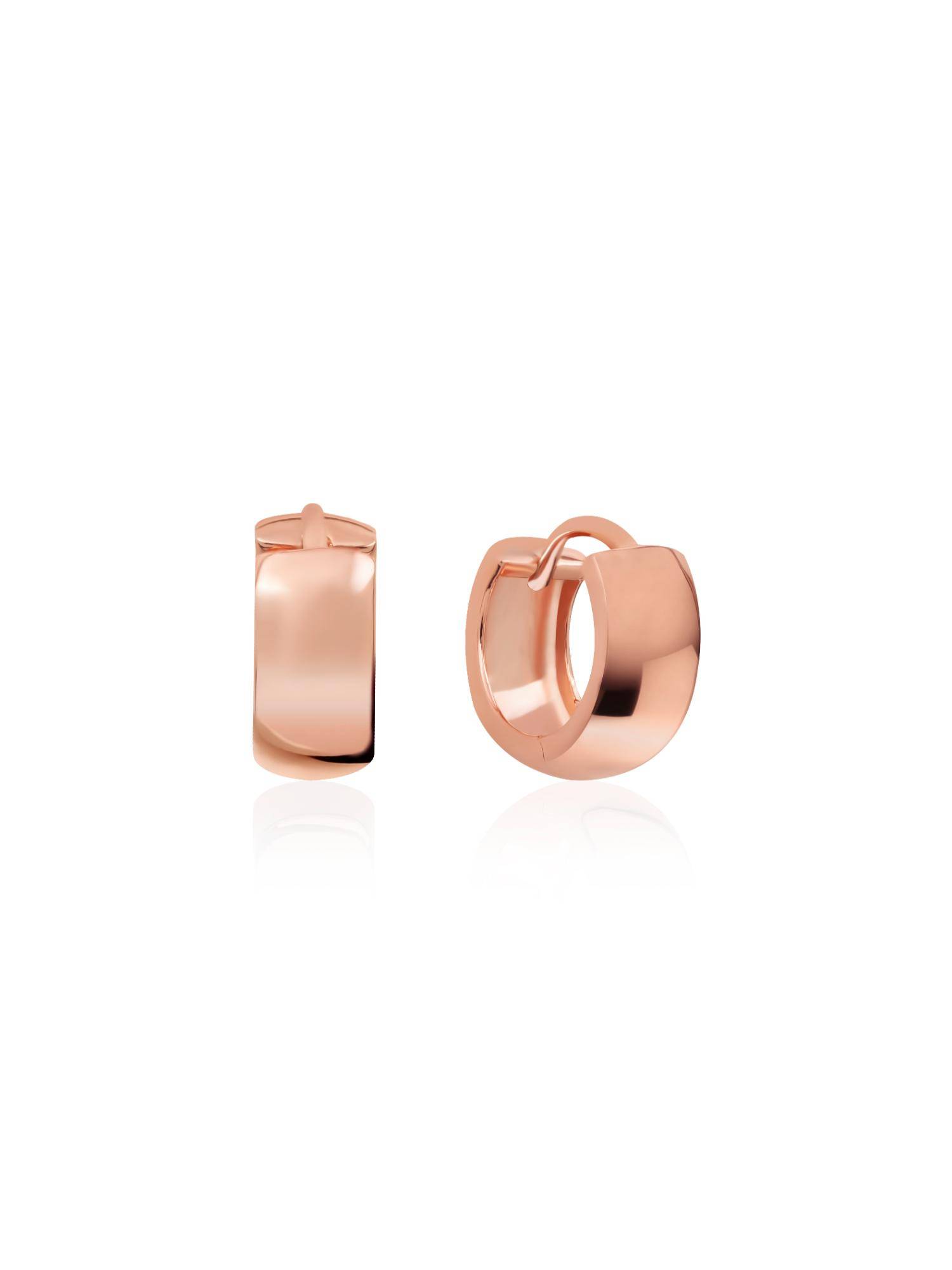 Nistra 925 Sterling Silver Forever-On Mini Huggies Earrings