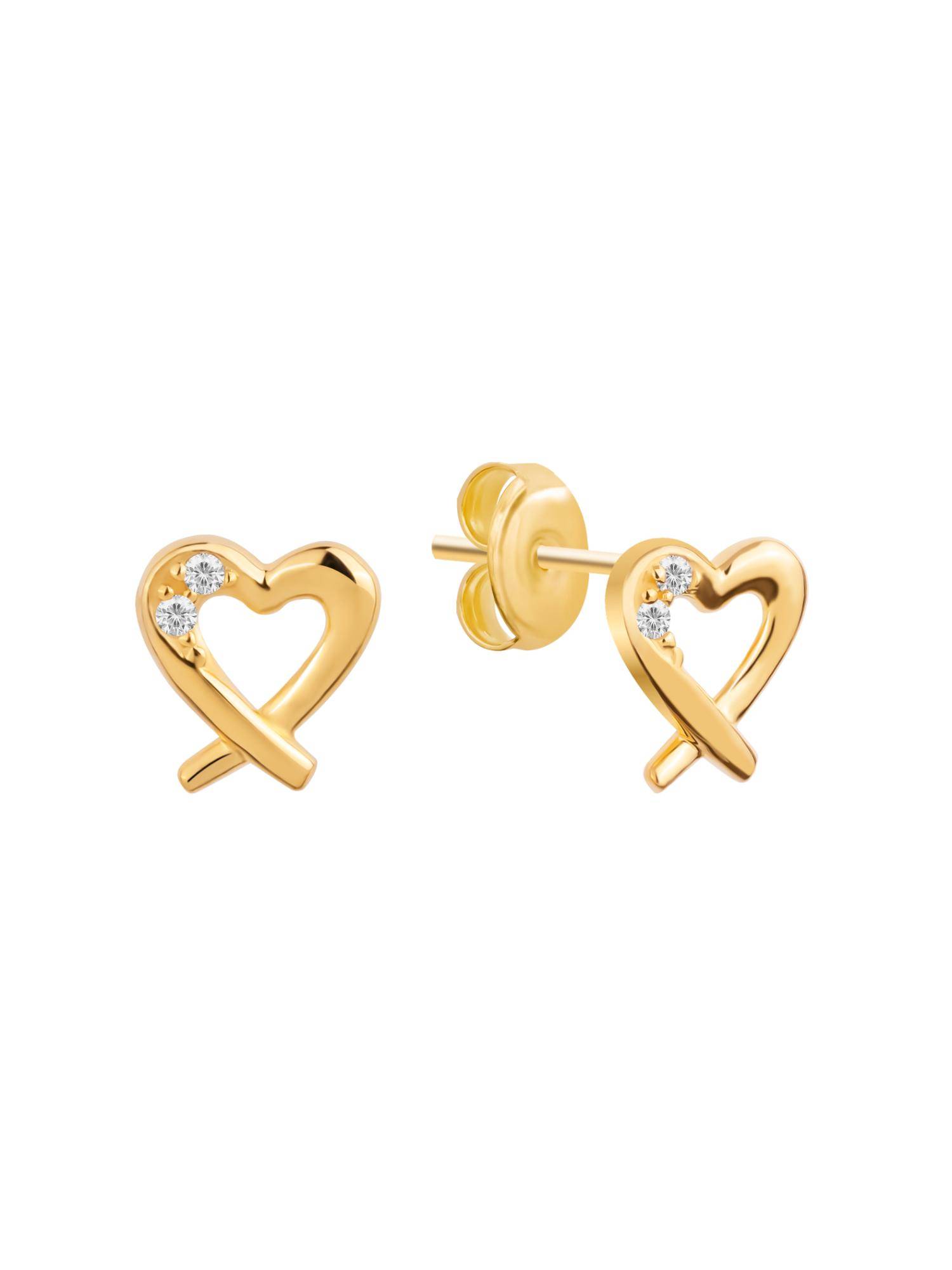 Nistra 925 Sterling Silver Adorable Tiny Heart Studs Earrings