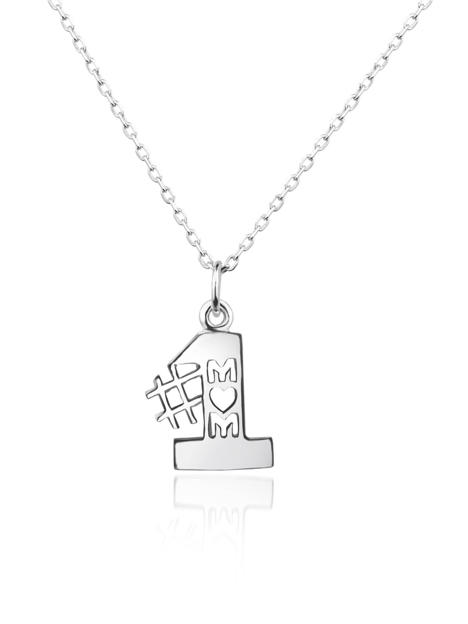 Nistra 925 Sterling Silver 1 MOM Necklace (Adjustable)