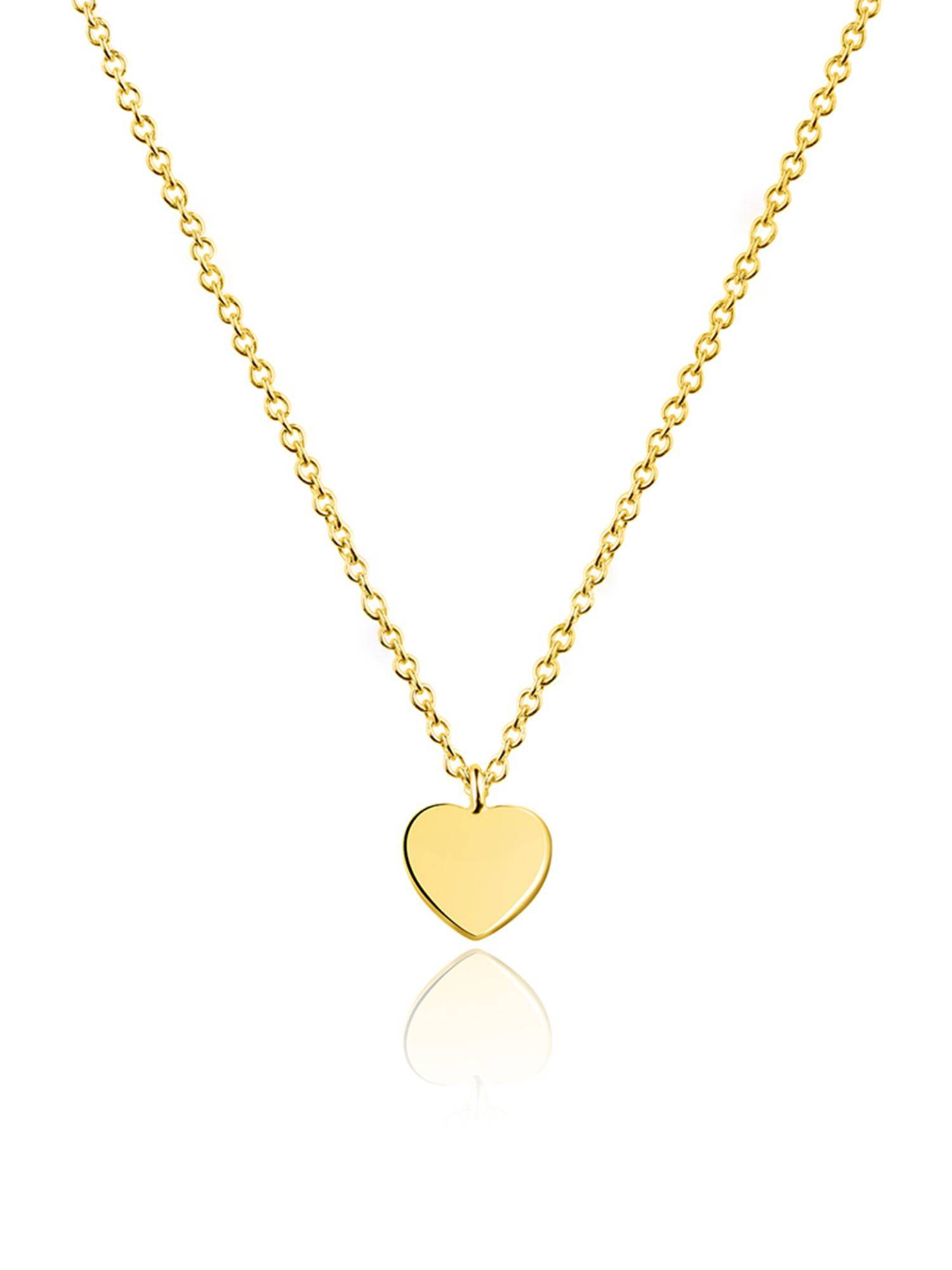 Nistra 925 Sterling Silver Cutesy Heartshine Necklace (Adjustable)