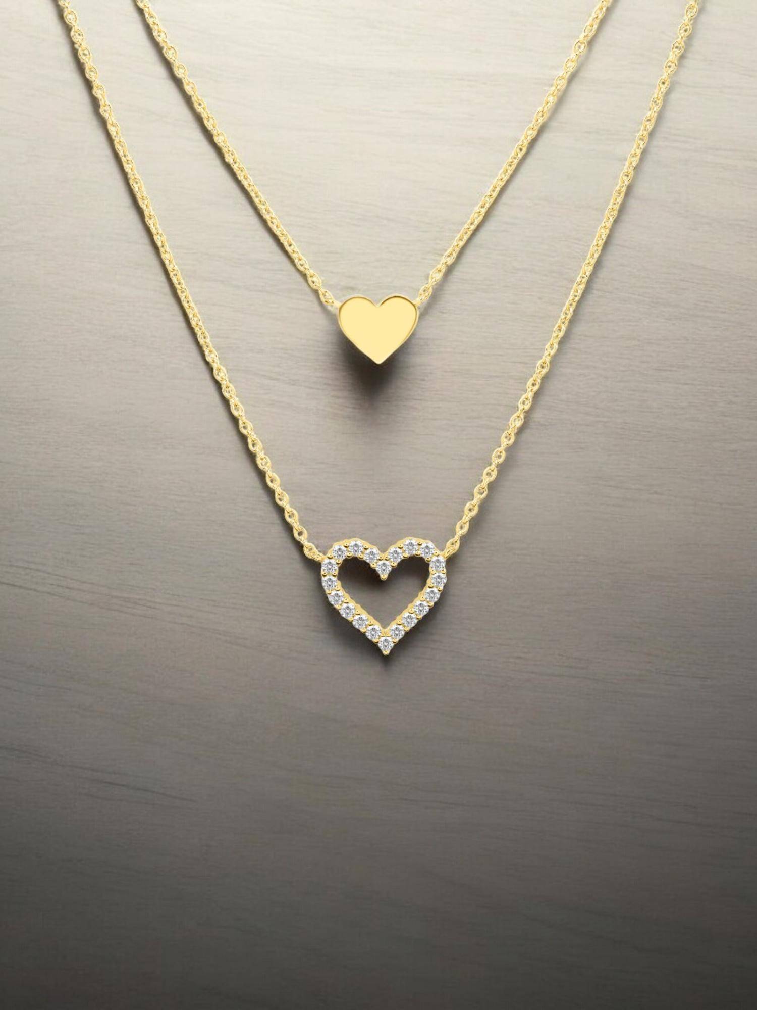 Nistra 925 Sterling Silver Follow My Heart Necklace (Adjustable)
