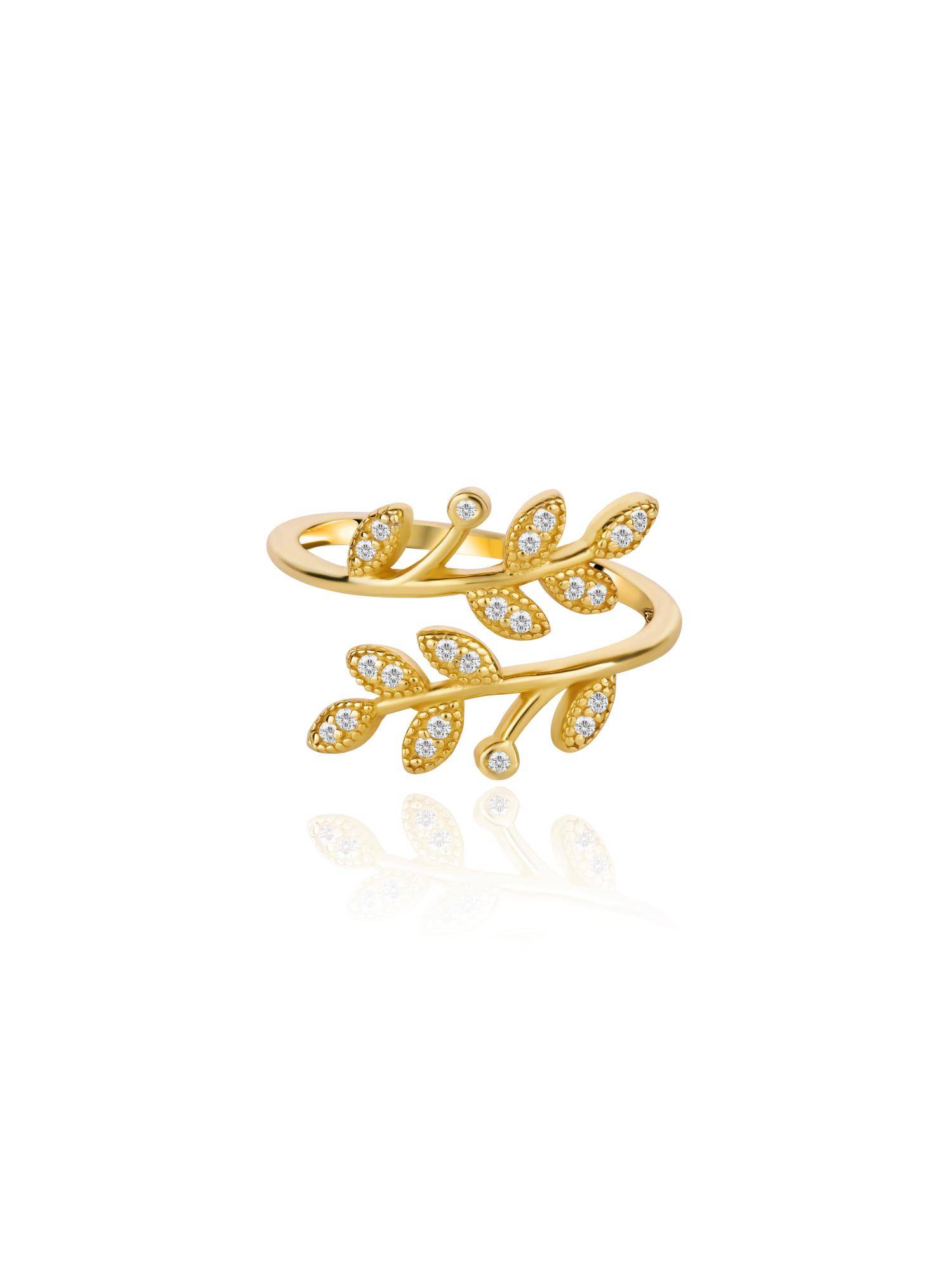Nistra 925 Sterling Silver Twilight Vine Ring (Adjustable)