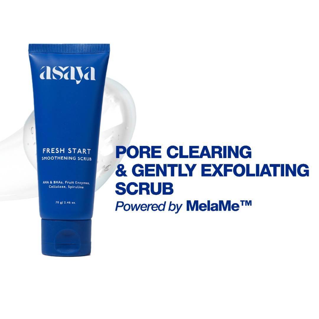 Asaya Fresh Start Smoothening Scrub AHA BHA Face And Body Exfoliator