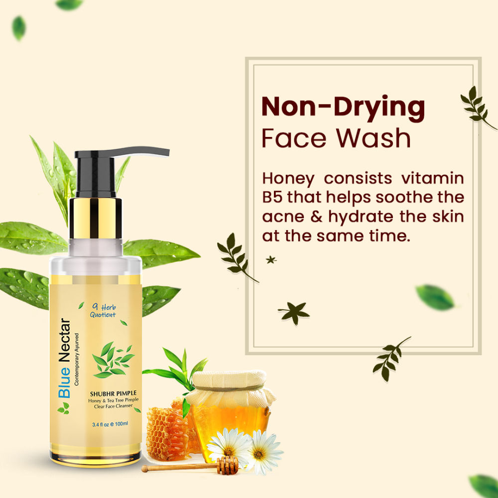 Blue Nectar Shubhr Pimple Honey & Tea Tree Pimple Clear Face Cleanser