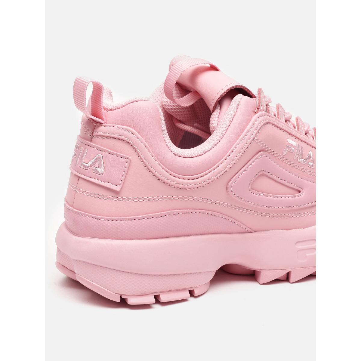 Pink glossy fila shoes hotsell