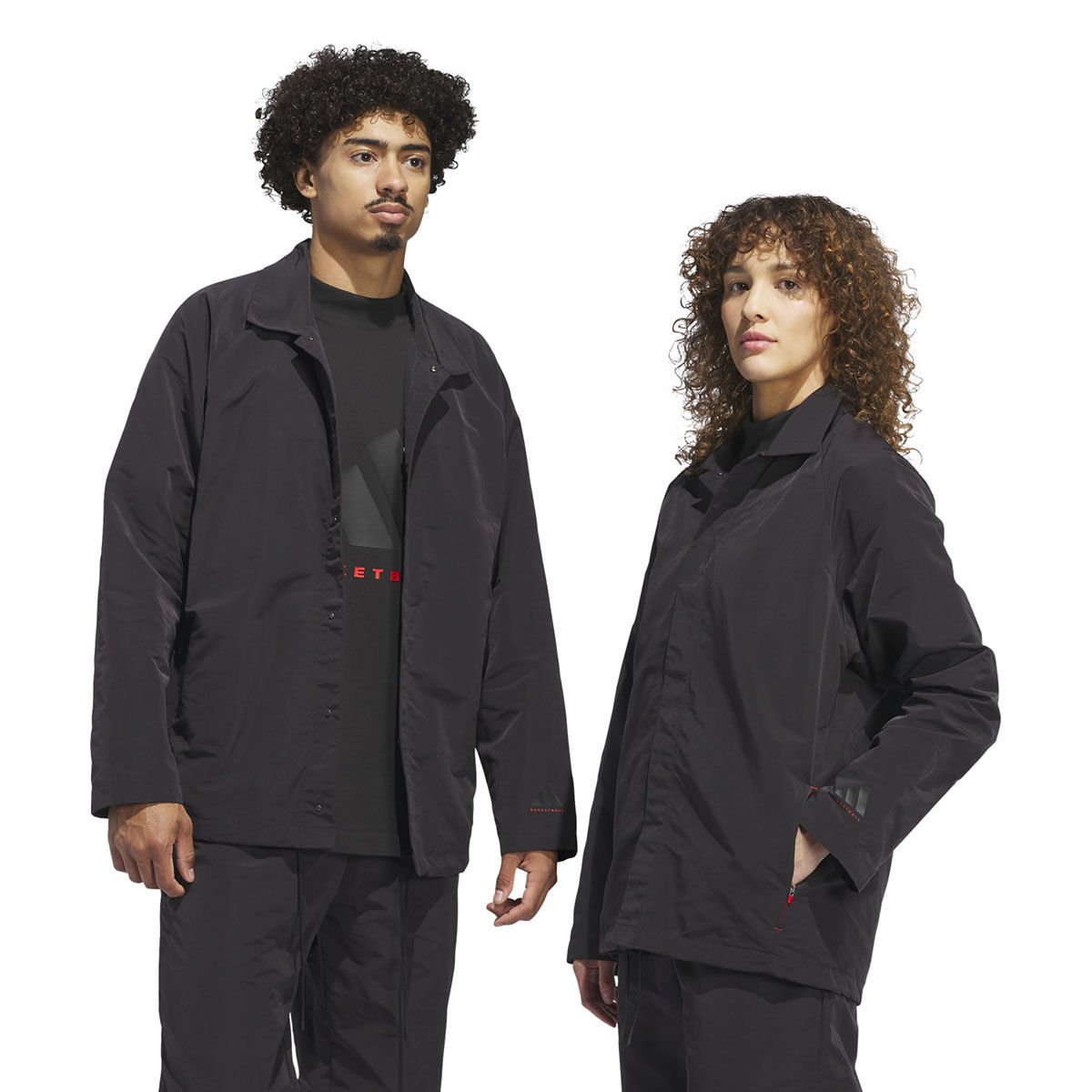 Buy adidas Unisex Black Back Typography Coach Jacket Online