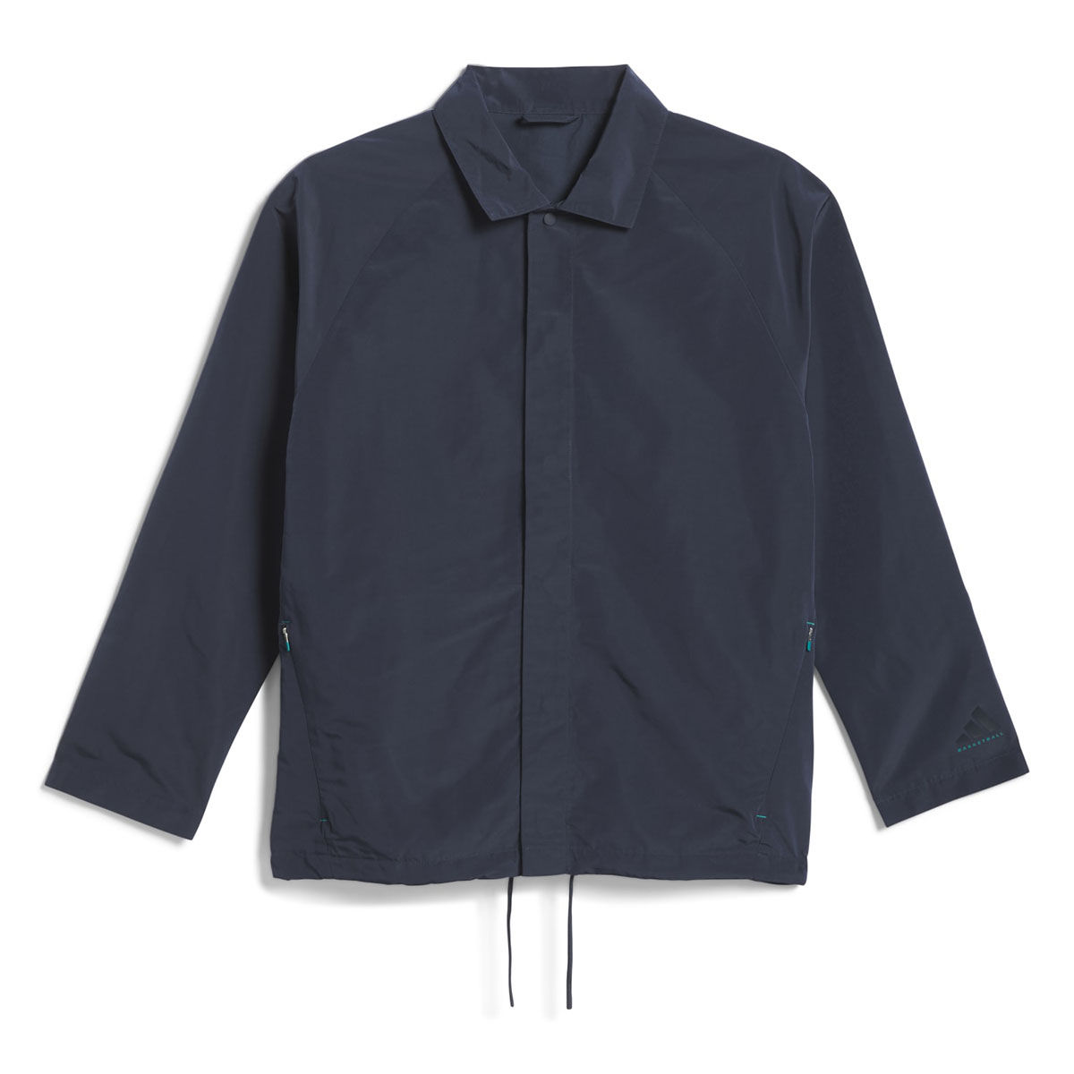 Buy adidas Unisex Navy Blue Back Typography Coach Jacket Online