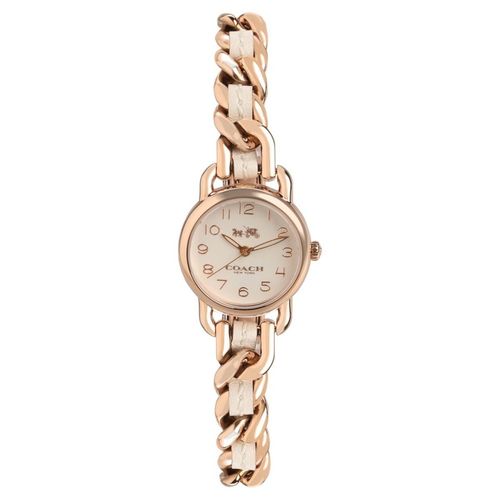 Buy Coach Watches Delancey Rose Gold Toned Stainless Steel Ladies