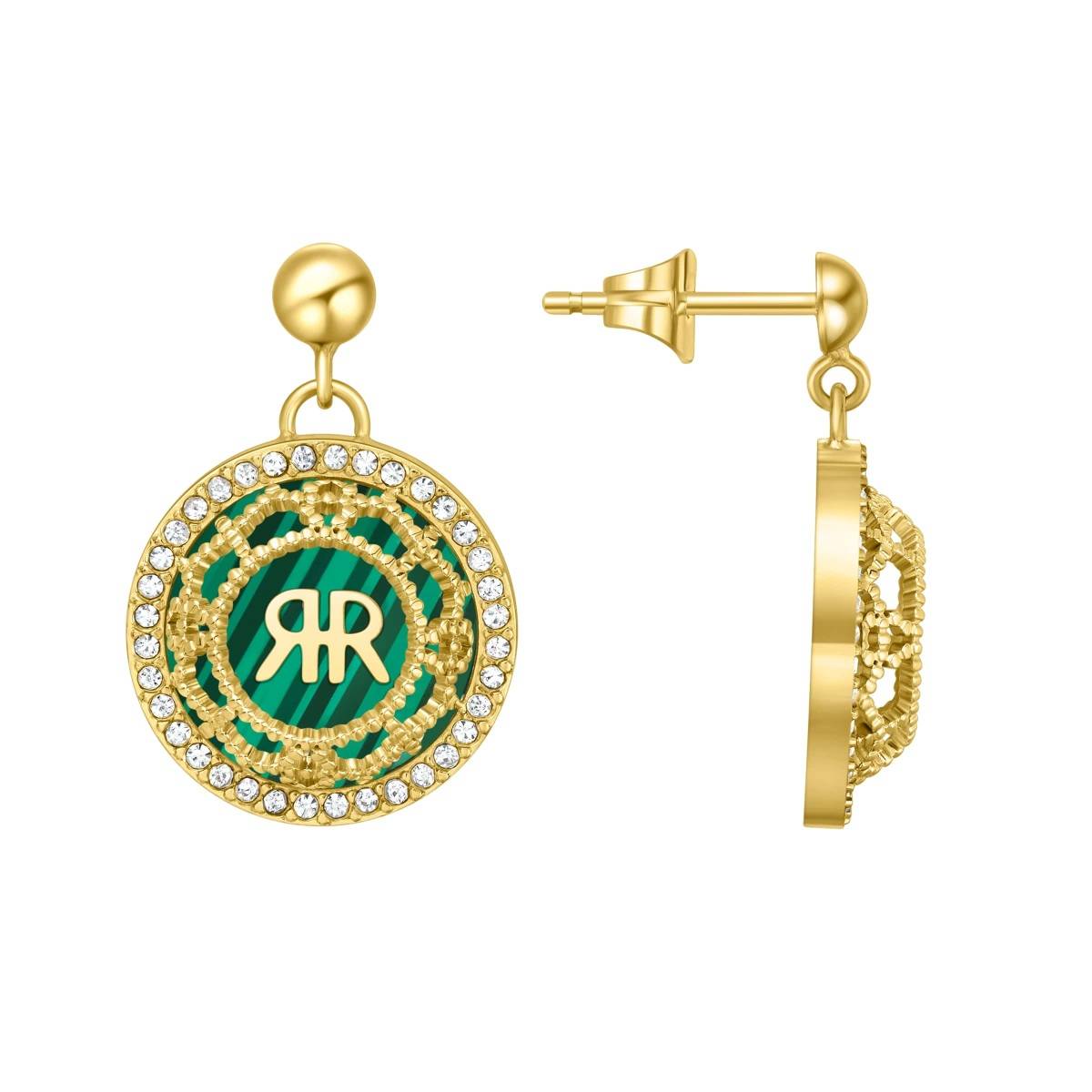 Cerruti 1881 Women Green ARABESQUE.3 Earrings