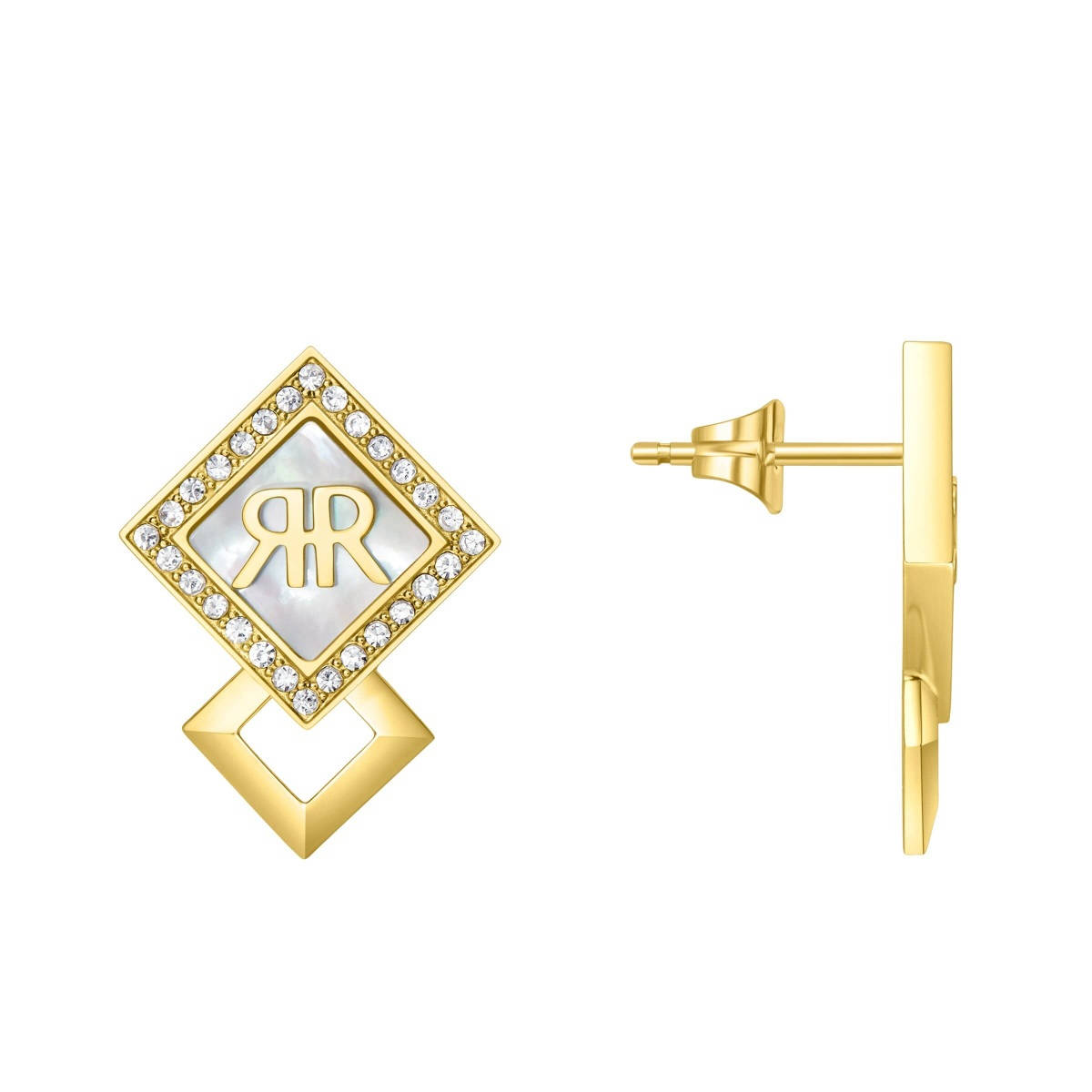 Cerruti 1881 Women Gold DIAMANTE Earrings