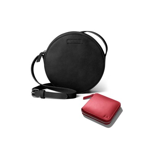 Buy DailyObjects Womens Sling Bag and Zip Wallet Combo Red (Set of