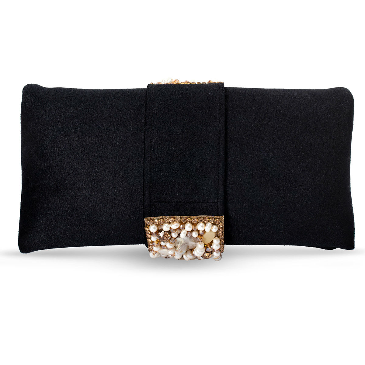 Elegant Black Party Clutch - Stylish Designer Handbag | Jhakhas