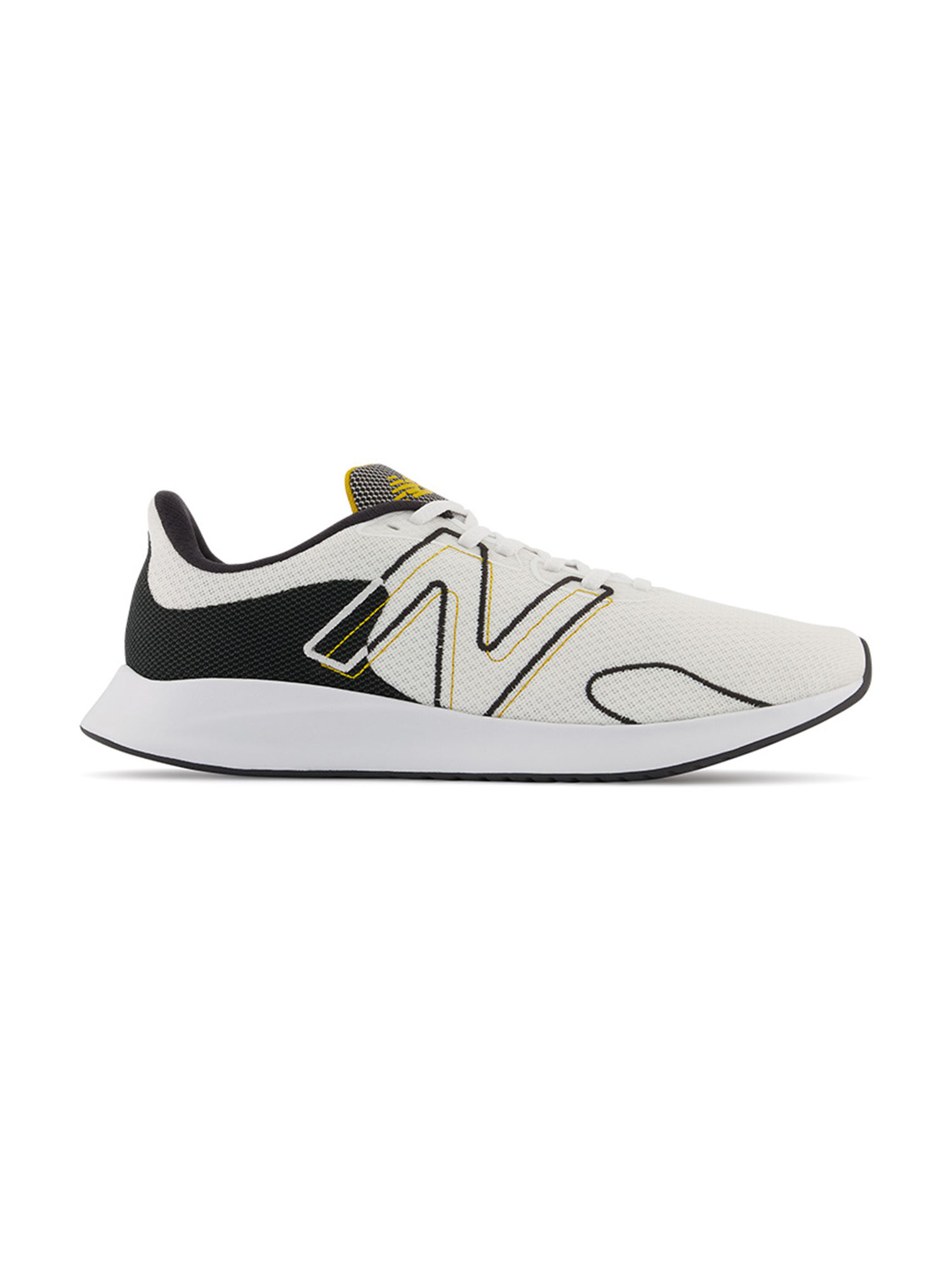 Buy New Balance Men LOWKEY White and Black Running Shoes (MLWKYM