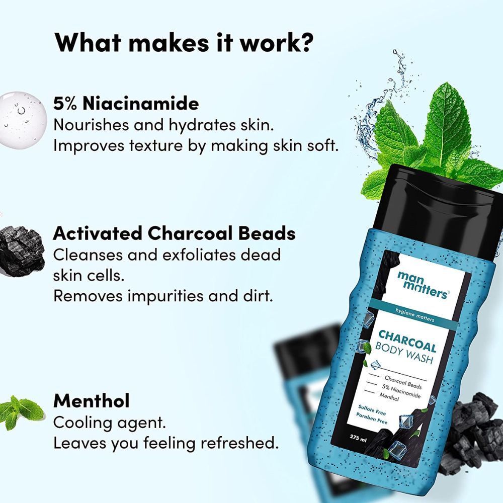 Man Matters Activated Charcoal Body Wash For Men Buy Man Matters