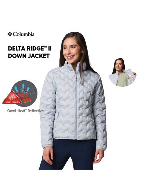 Buy Columbia Womens Blue Omni-Heat Reflective Delta Ridge Ii Down