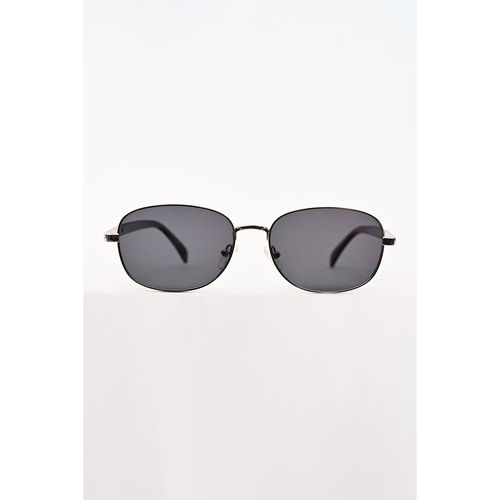 Snitch Black Vintage Classic Oval Sunglasses