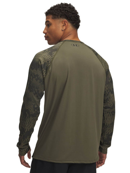 Buy Under Armour Green Men Project Rock Iso Chill Long Sleeve T
