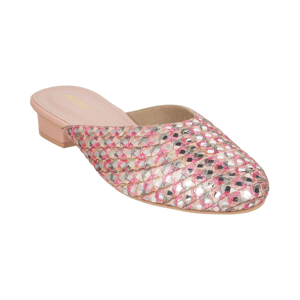 bright pink mules