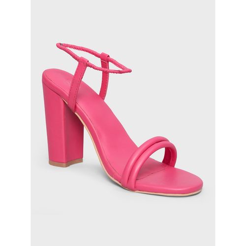 Buy Twenty Dresses by Nykaa Fashion Hot Pink Round Toe Ankle Strap